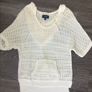 American Eagle Oversized Knit Short-sleeve Sweater